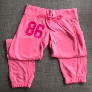 PINK hot pink sweats